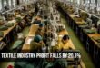 Chinese textile industry profit falls by 20.3% YoY in Jan-Jul 2023